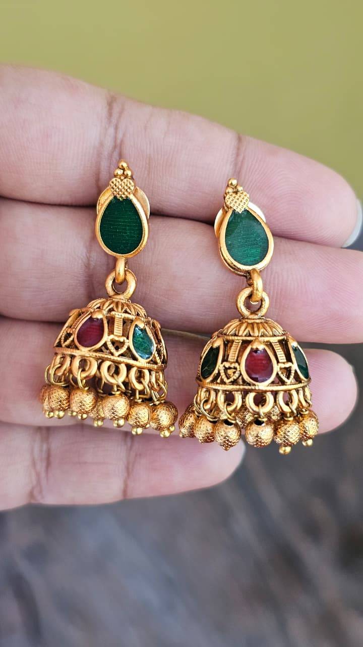 Meenakshi jhumkas