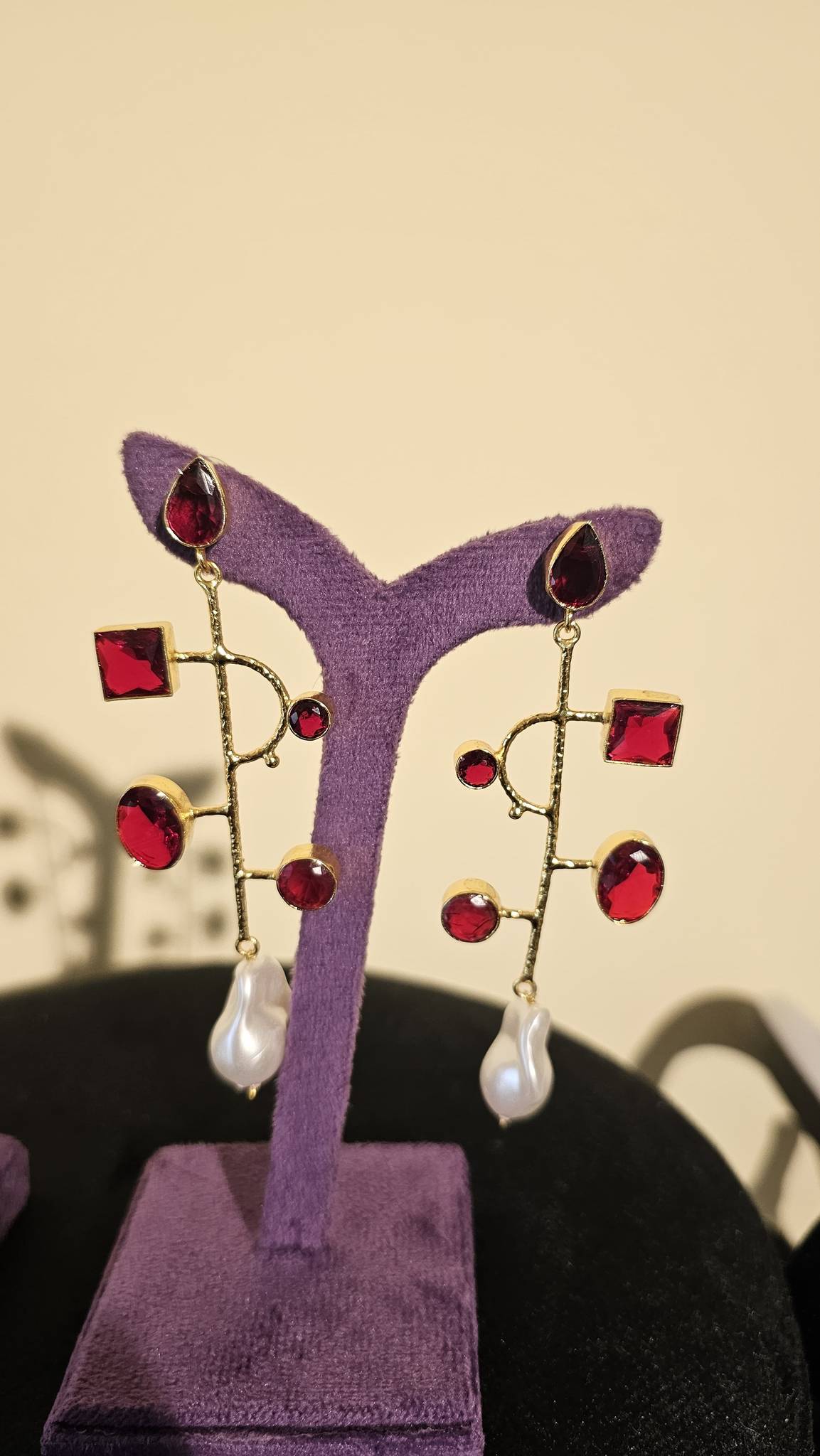 Ruby Vine Pearl drops