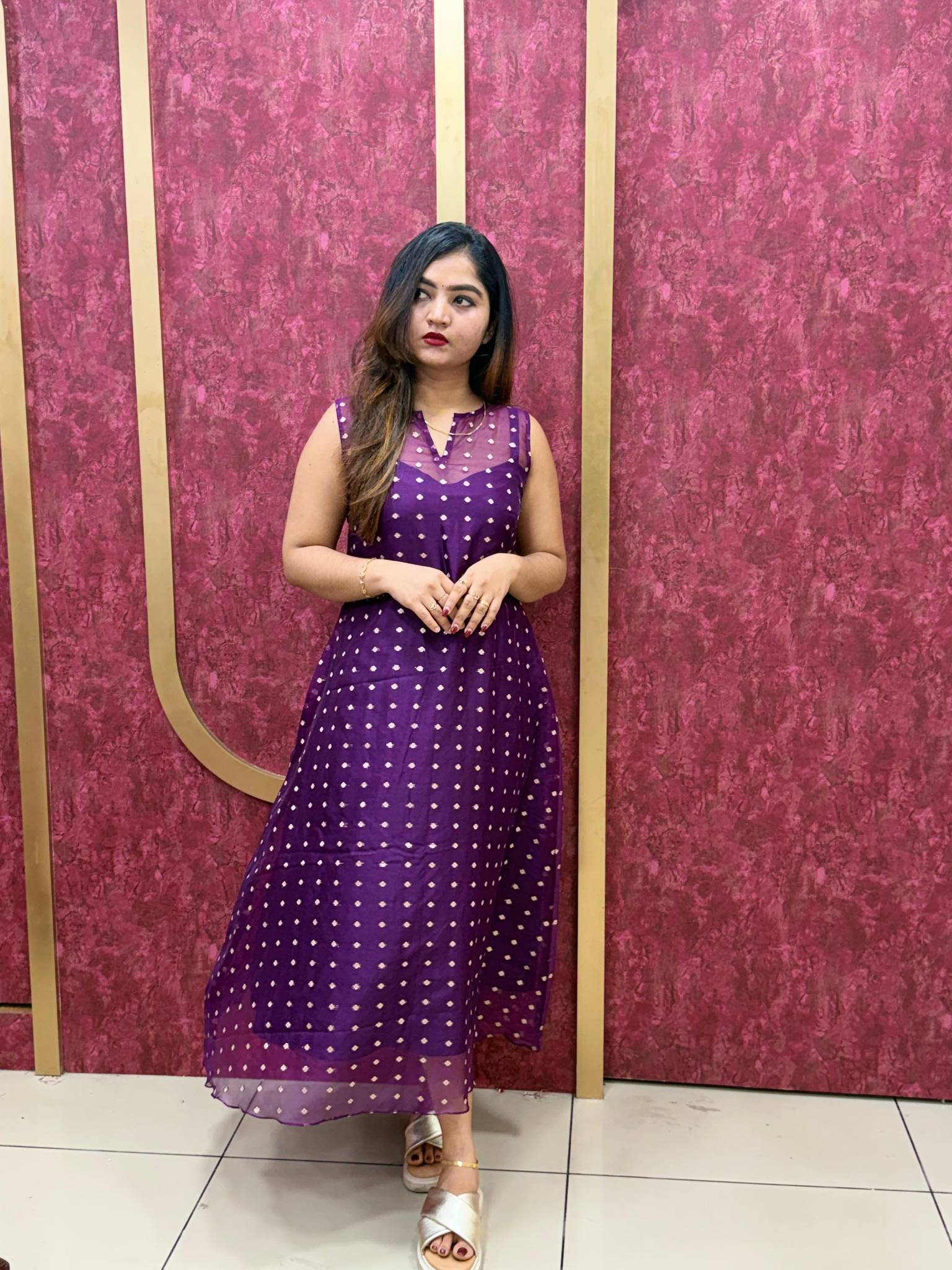 Buy Organza A line kurthi | Sreesha Design