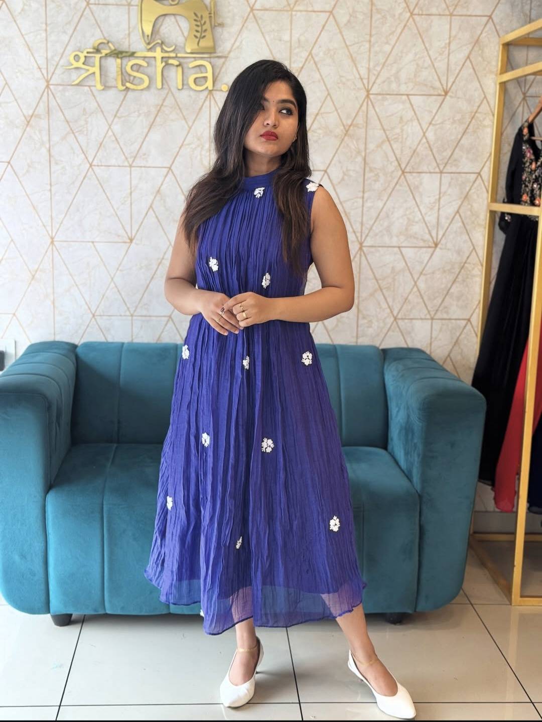 A-Line Pure Chandheri Kurti