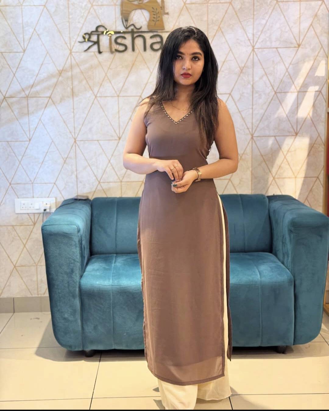 Georgette A-Line Top and Palazzo Set