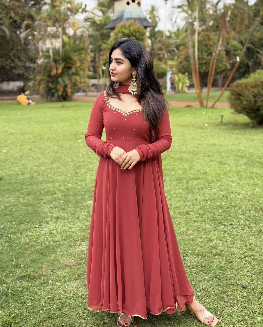 georgette umbrella kurthi