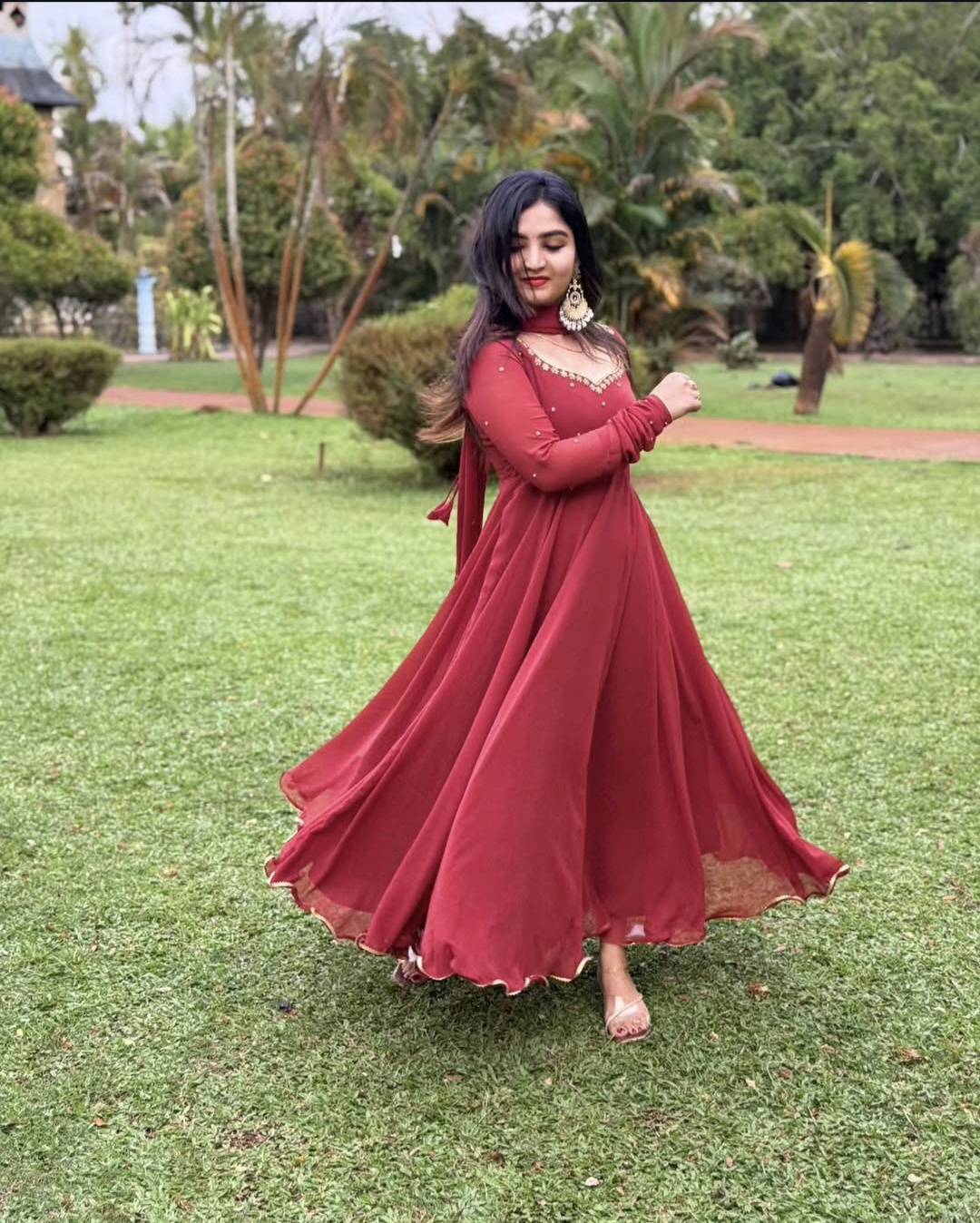 georgette umbrella kurthi