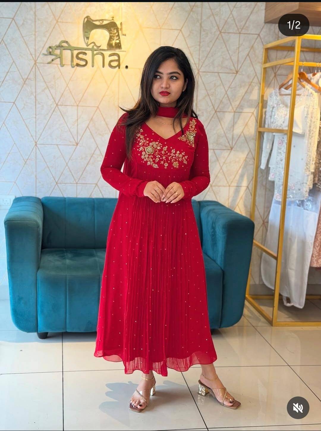 Buy Georgette Kurthi | Sreesha Design