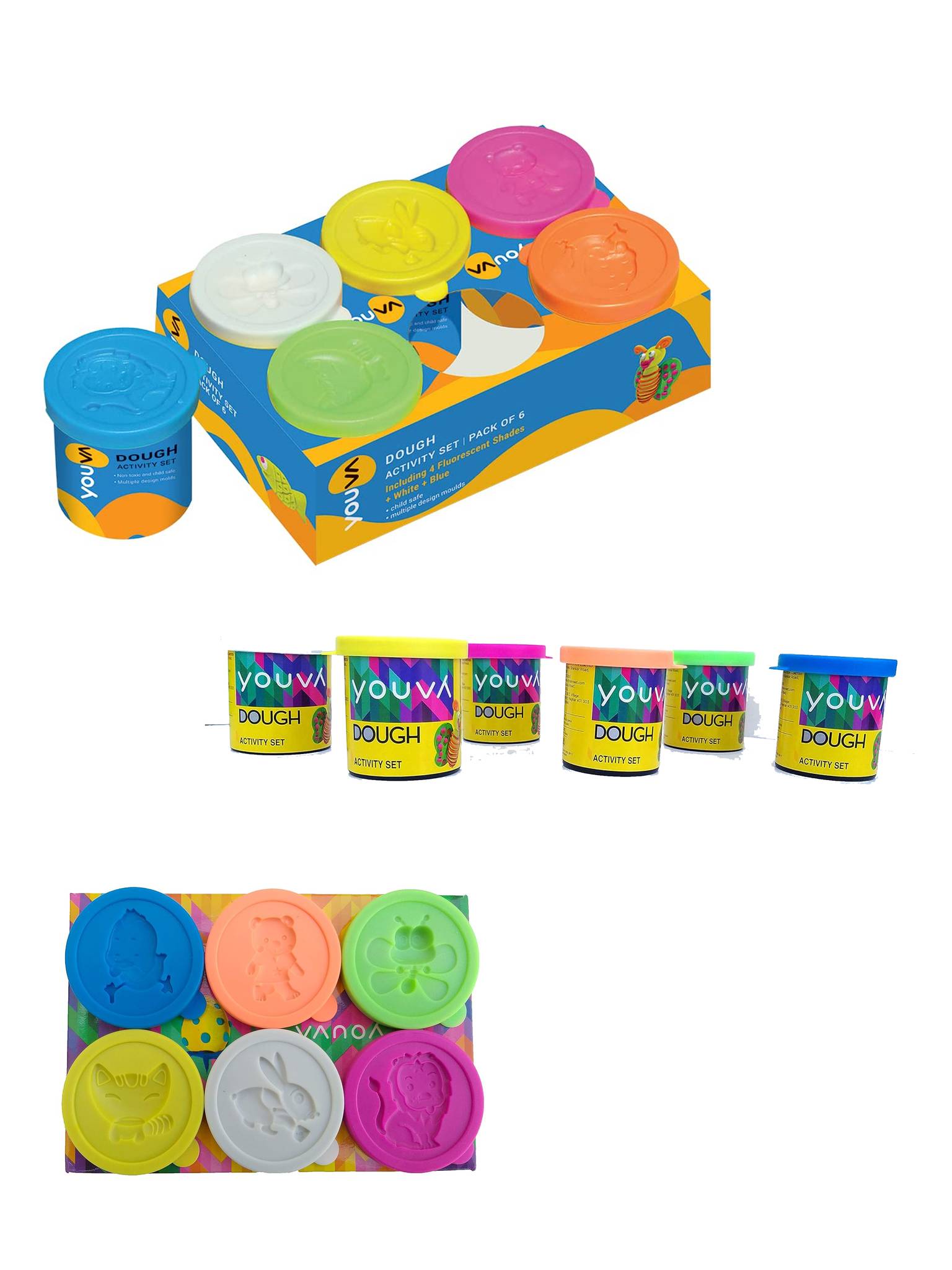 Dough Activity Set (Pack of 6 Shades of 300g)