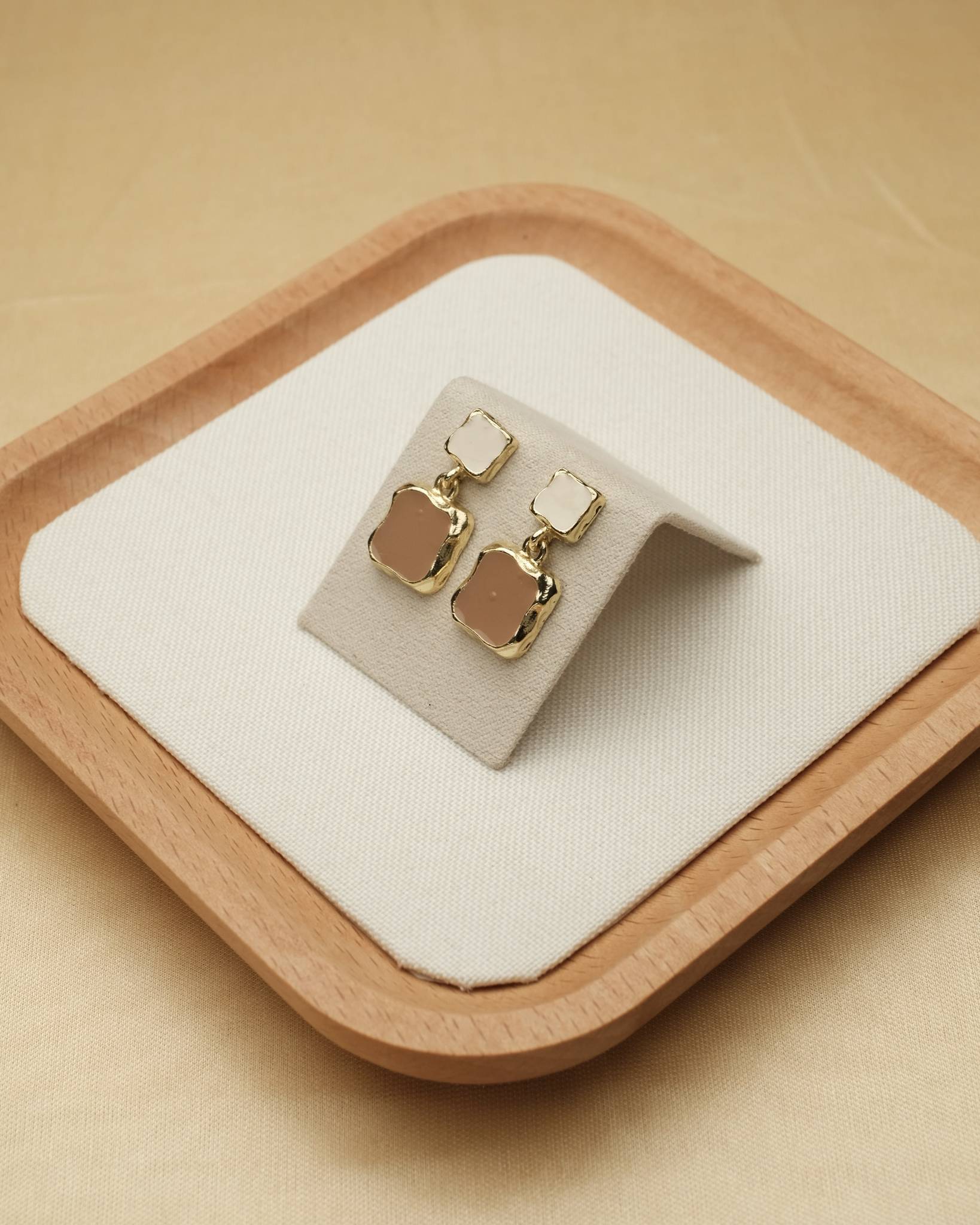Modern Block Drop Earrings