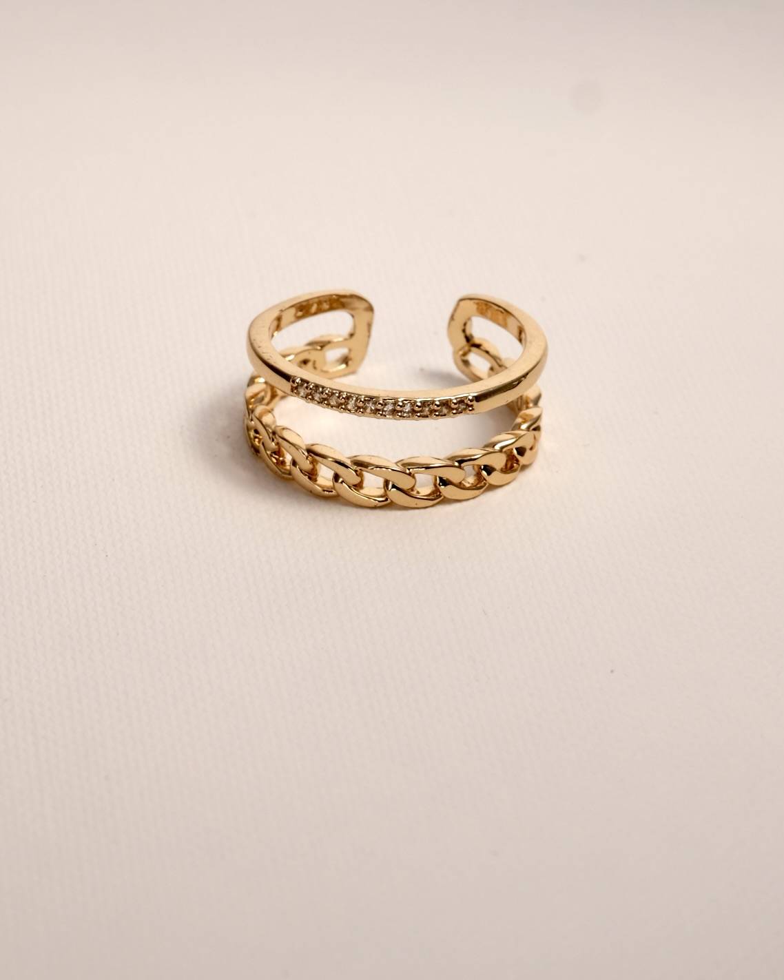 Stackable Chain Loop Ring (Adjustable)