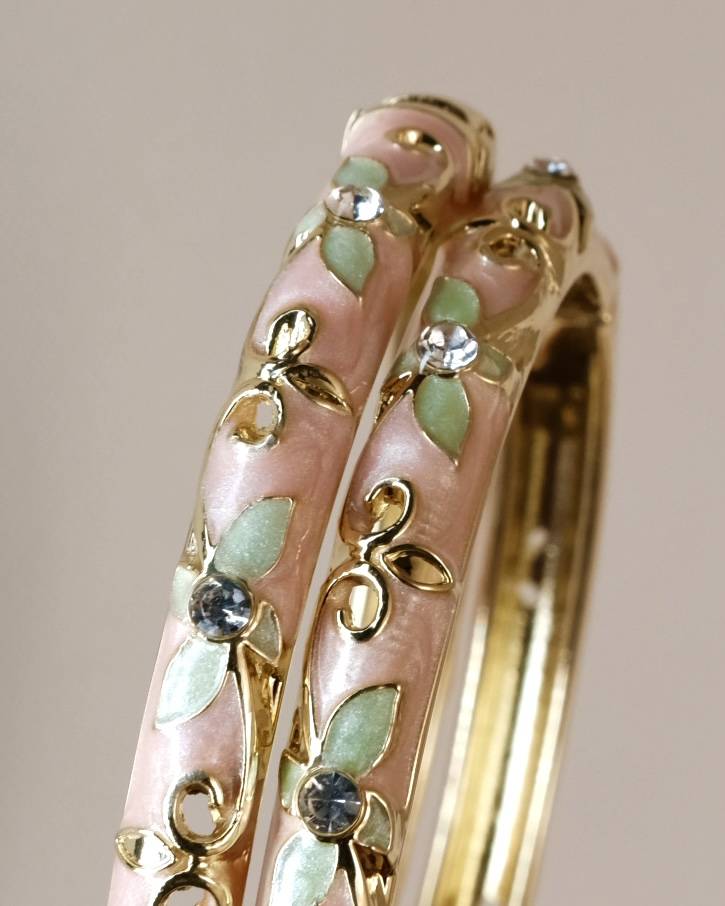 Royal Teal Glow Open cuff bangle