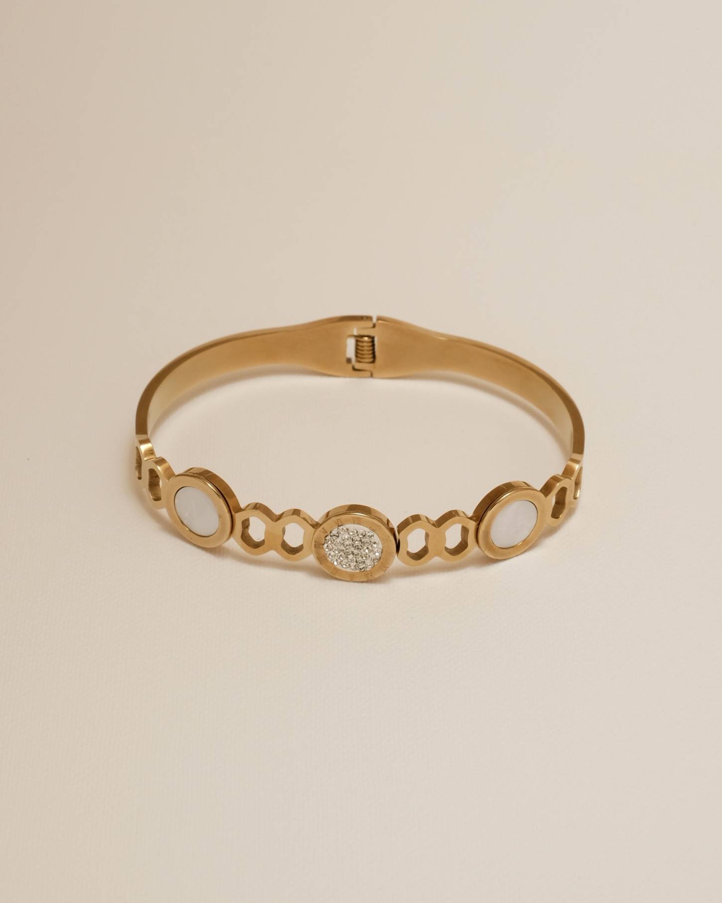 Modern Muse Hinged Bracelet (Open design)