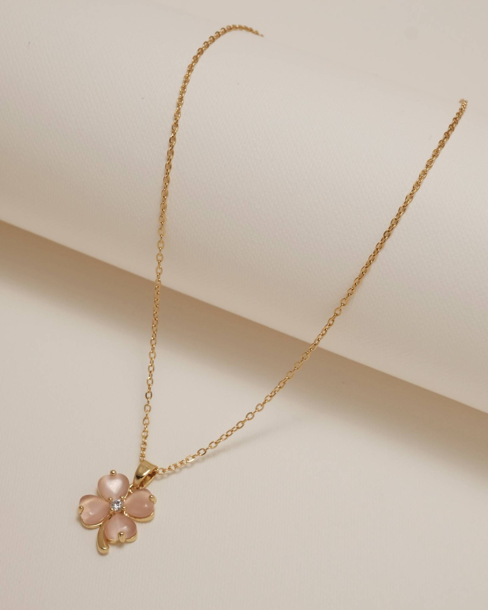 Blooming Pink Gold Necklace