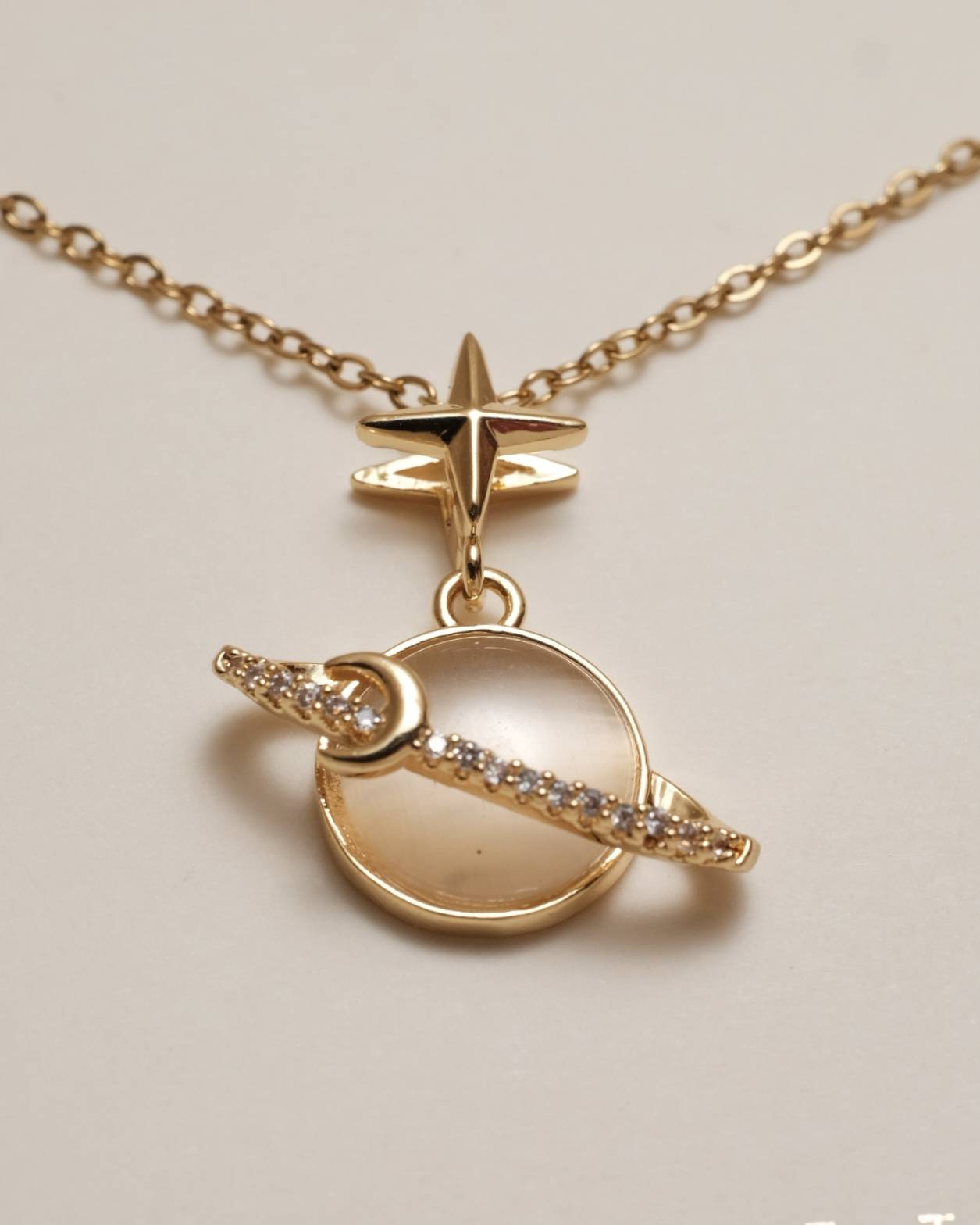 Celestial shine Gold necklace
