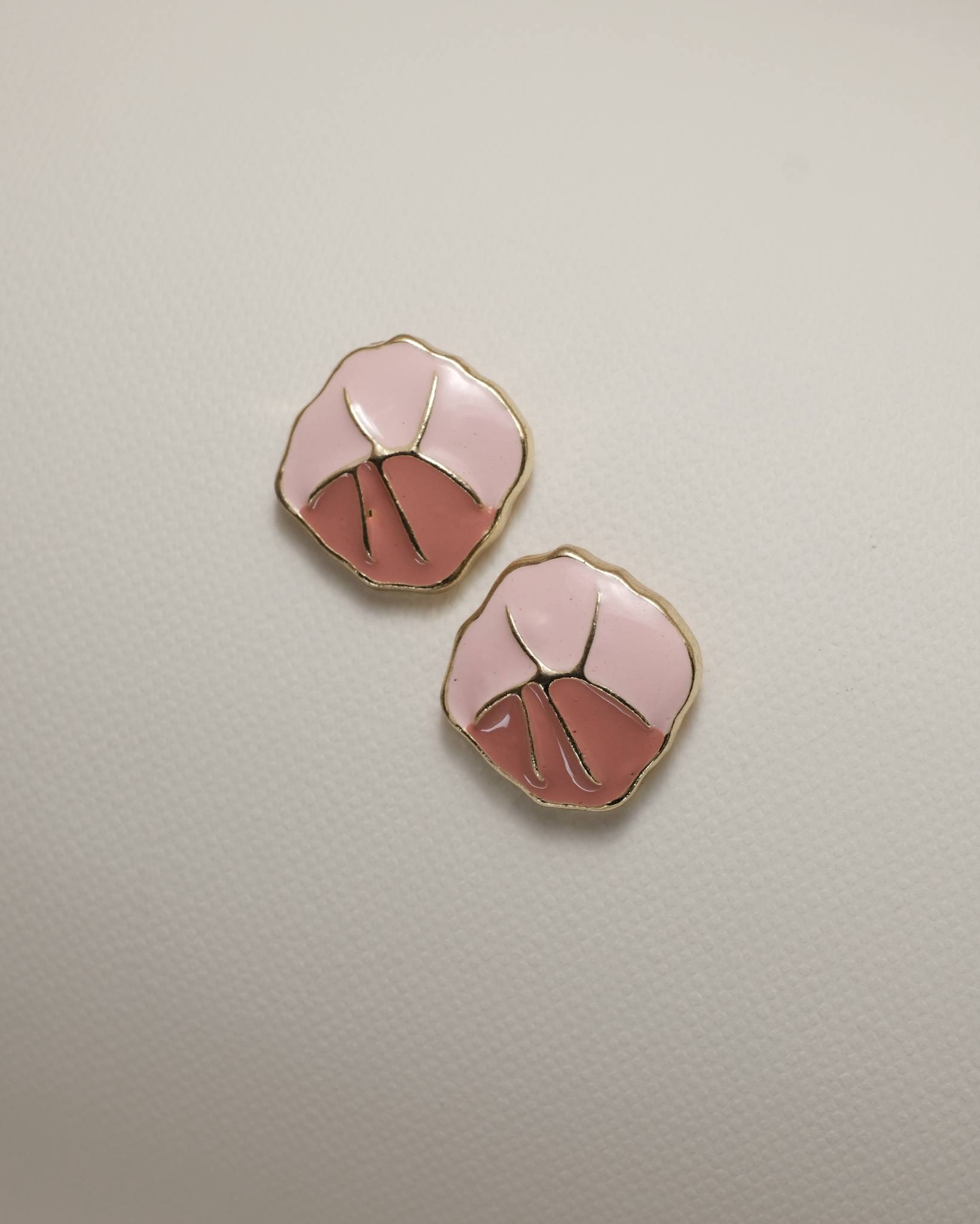 Pink Shades Studs Earrings