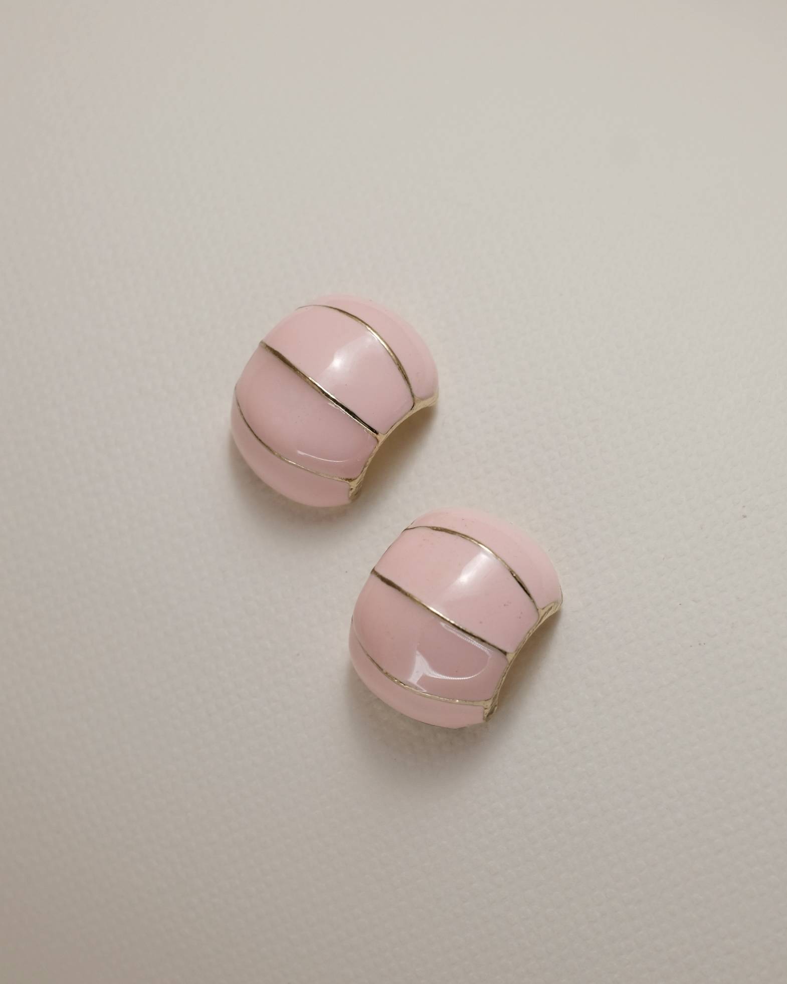 Pink Cushion Stud Earrings