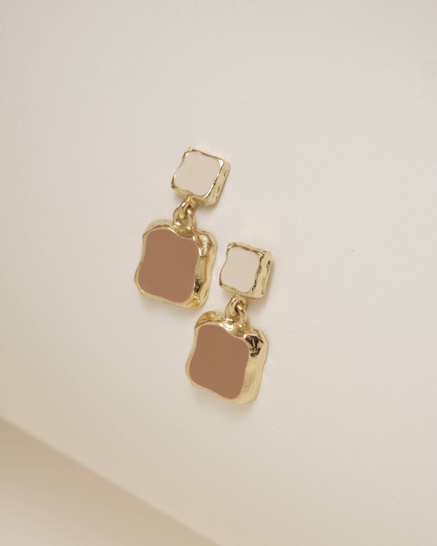 Modern Block Drop Earrings