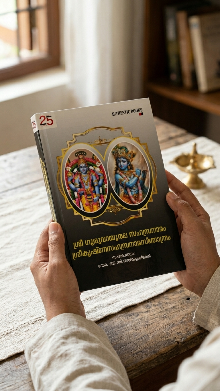 Sree Guruvayoorappa Sahasranamam & Sreekrishna Sahasranamastothram (Soft Binding)