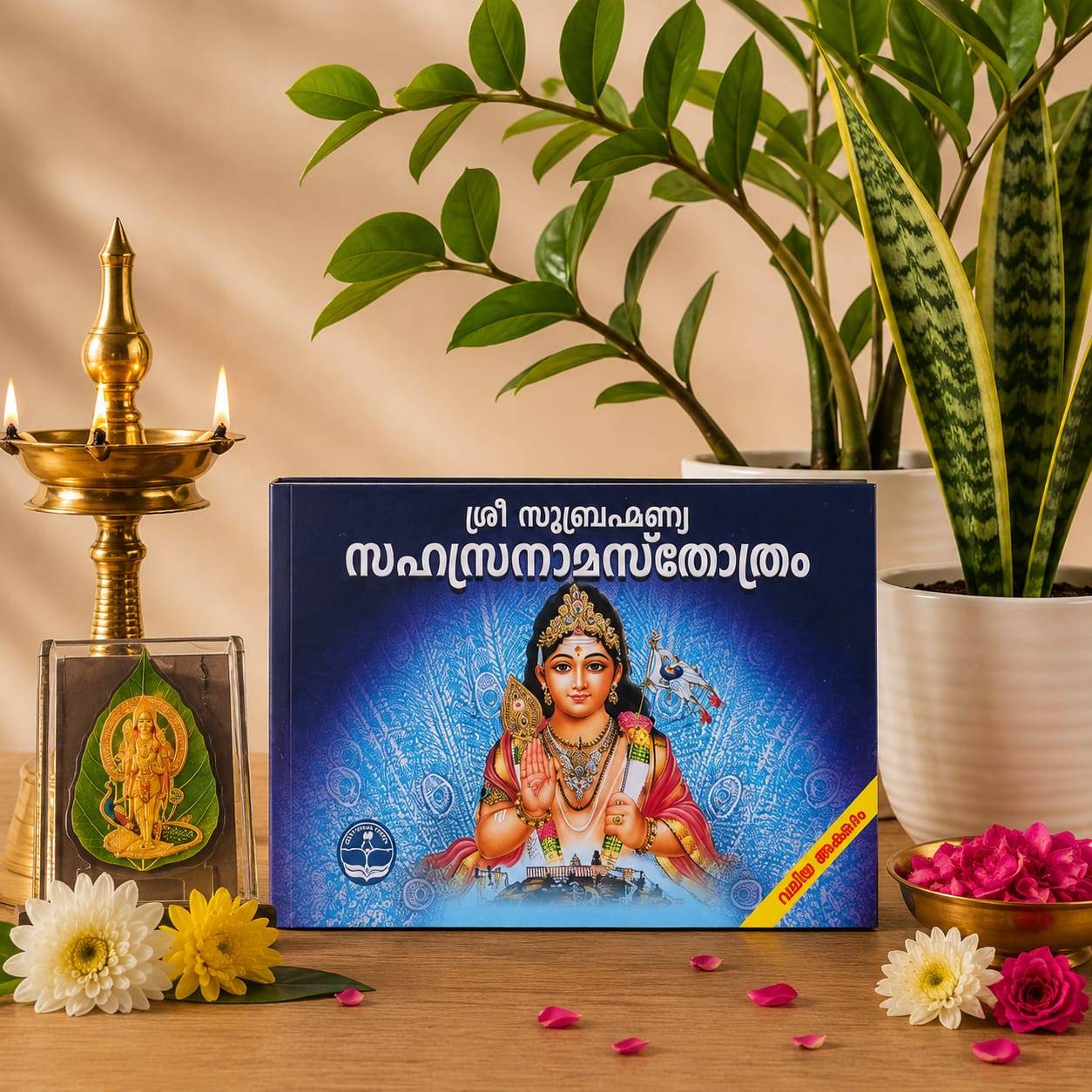 Sri Subrahmanya Sahasranama Stotram Book – Large Malayalam Font Devotional Book